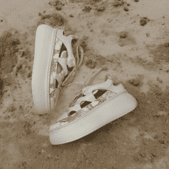 Кроссовки открытые с питоновыми вставками